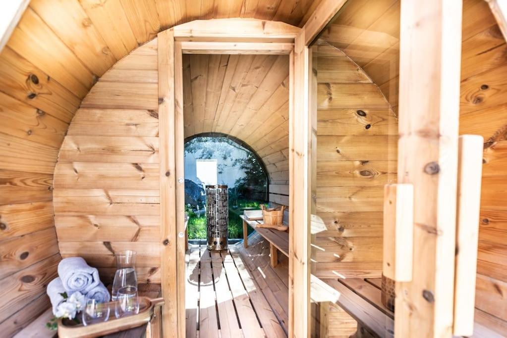 Exklusives Design-Apartment & Sauna Warngau Exteriör bild